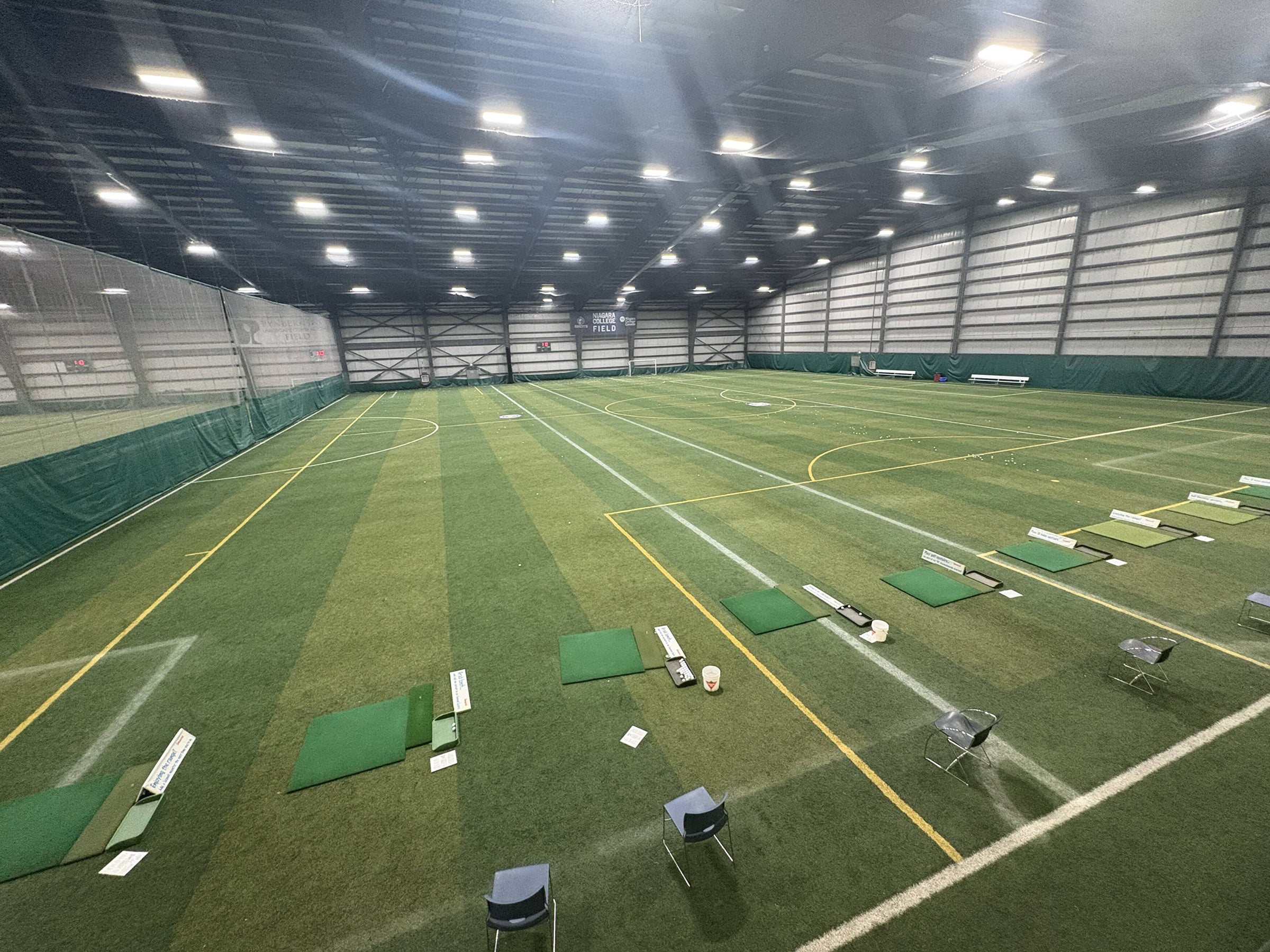 Indoor driving range at AllSports